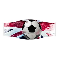Soccer Ball With Great Britain Flag Stretchable Headband by Vaneshart