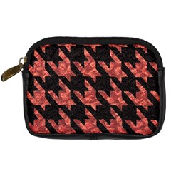 Fabric Pattern Dogstooth Digital Camera Leather Case by Vaneshart