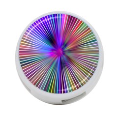 Rays Colorful Laser Ray Light 4-port Usb Hub (one Side) by Bajindul