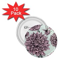 Flowers 1 75  Buttons (10 Pack) by Sobalvarro