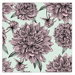 Flowers Large Satin Scarf (square) by Sobalvarro