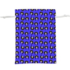 Retro Girl Daisy Chain Pattern Blue  Lightweight Drawstring Pouch (xl) by snowwhitegirl