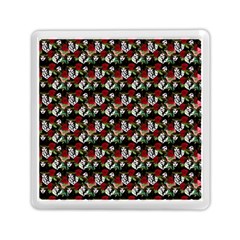 Vintage Hippie Girl Pattern Black Memory Card Reader (square) by snowwhitegirl