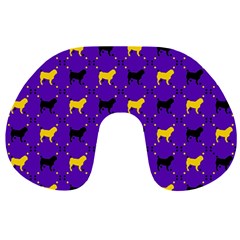 Elegant Pugs Travel Neck Pillow by ElegantGP