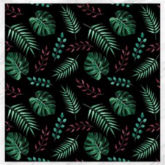 Tropical Leaves Pattern Canvas 16  X 16  by Vaneshart