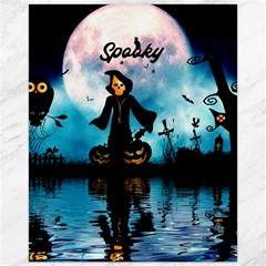 Funny Halloween Design With Skeleton, Pumpkin And Owl Canvas 16  X 20  by FantasyWorld7