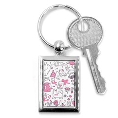 Set Kawaii Doodles Key Chain (rectangle) by Vaneshart