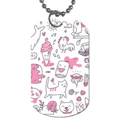 Set Kawaii Doodles Dog Tag (two Sides) by Vaneshart