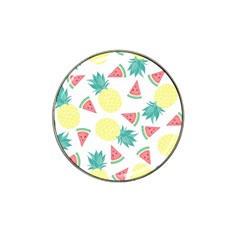 Vector Seamless Pattern With Pineapples Hat Clip Ball Marker (4 Pack) by Vaneshart