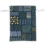Mixed Background Patterns  Lightweight Drawstring Pouch (XL) Front