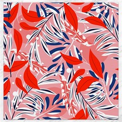 Tropical Seamless Pattern With Colorful Leaves Plants Canvas 16  X 16  by Vaneshart