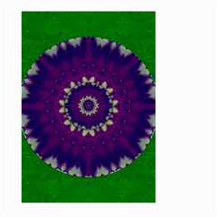Mandala In Leaves,on Beautiful Leaves In Bohemian Style Large Garden Flag (two Sides) by pepitasart