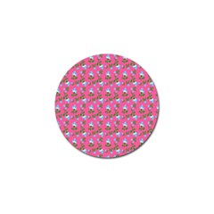 Carnation Pattern Pink Golf Ball Marker (4 Pack) by snowwhitegirl