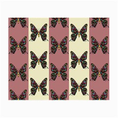 Butterflies Pink Old Old Texture Small Glasses Cloth (2 Sides) by Vaneshart