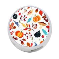 Pattern Pumpkins Autumn 4-port Usb Hub (one Side) by Vaneshart