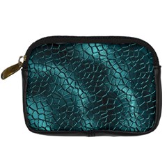 Texture Glass Network Glass Blue Digital Camera Leather Case by Vaneshart