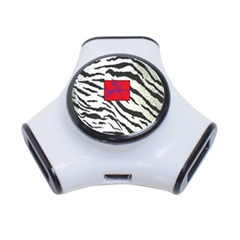 Striped By Traci K 3-port Usb Hub by tracikcollection