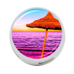Pop Art Beach Umbrella  4-port Usb Hub (one Side) by essentialimage