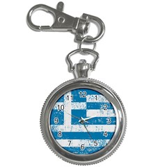Grunge Flag Of Greece Key Chain Watches by trulycreative