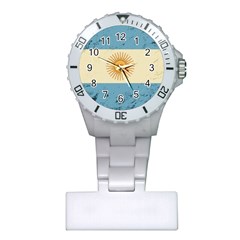Grunge Flag Of Argentina Plastic Nurses Watch by trulycreative