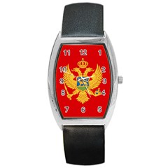 Flag Of Montenegro Barrel Style Metal Watch by trulycreative