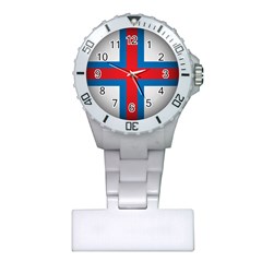 Flag Of The Faroe Islands Plastic Nurses Watch by trulycreative