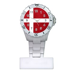 Flag Of Denmark Plastic Nurses Watch by trulycreative