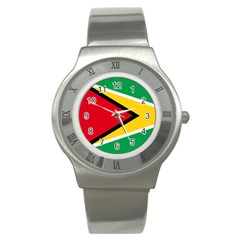 Flag Of Guyana Stainless Steel Watch by trulycreative