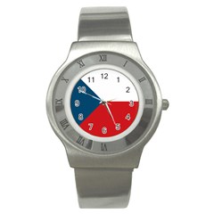 Flag Of The Czech Republic Stainless Steel Watch by trulycreative