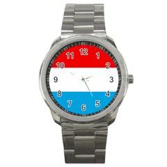 Flag Of Luxembourg Sport Metal Watch by trulycreative