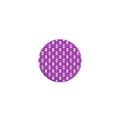 Pink  White  Abstract Pattern 1  Mini Buttons by BrightVibesDesign