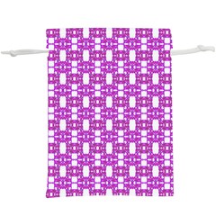 Pink  White  Abstract Pattern  Lightweight Drawstring Pouch (xl) by BrightVibesDesign
