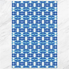 Blue White  Abstract Pattern Canvas 12  X 18  by BrightVibesDesign