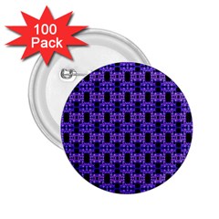 Purple Black Abstract Pattern 2 25  Buttons (100 Pack)  by BrightVibesDesign