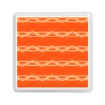 Pattern Orange Memory Card Reader (Square) Front