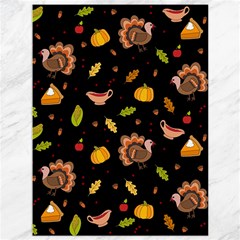 Thanksgiving Turkey Pattern Canvas 36  X 48  by Valentinaart
