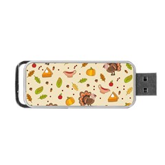 Thanksgiving Turkey Pattern Portable Usb Flash (one Side) by Valentinaart