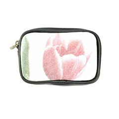 Tulip Red White Pencil Drawing Coin Purse by picsaspassion