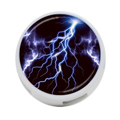 Blue Thunder Colorful Lightning Graphic 4-port Usb Hub (one Side) by picsaspassion