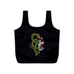 Pepe the Frog Rare Celtic Viking Norse Dragon pattern Deus Vult medieval wojak Crusader Full Print Recycle Bag (S) Back