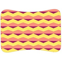 Background Colorful Chevron Velour Seat Head Rest Cushion by HermanTelo
