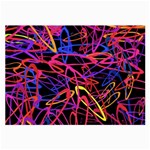 Abstrait Neon Colors Large Glasses Cloth (2 Sides) Back