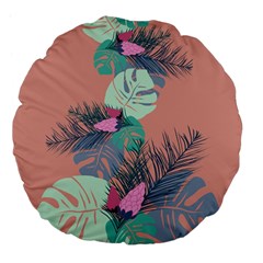 Leaves Large 18  Premium Flano Round Cushions by Sobalvarro