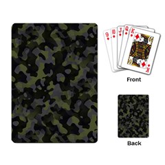 Camouflage Vert Playing Cards Single Design (rectangle) by kcreatif