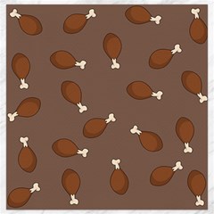 Turkey Leg Pattern - Thanksgiving Canvas 16  X 16  by Valentinaart