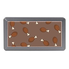 Turkey Leg Pattern - Thanksgiving Memory Card Reader (mini) by Valentinaart