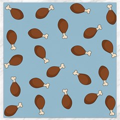Turkey Leg Pattern - Thanksgiving Canvas 16  X 16  by Valentinaart