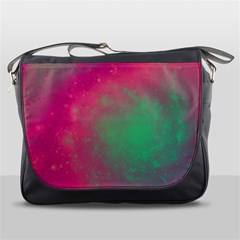 Effet Galaxy Rose/vert Messenger Bag by kcreatif