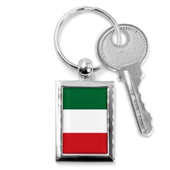 Flag Patriote Quebec Patriot Red Green White Modern French Canadian Separatism Black Background Key Chain (rectangle) by Quebec
