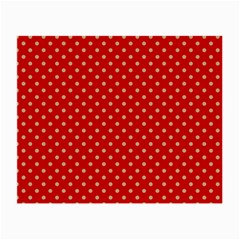 Pois Doré / Rouge Small Glasses Cloth by kcreatif